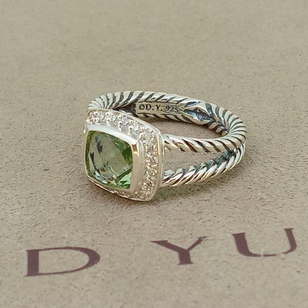 David Yurman Petite Albion Ring Prasiolite